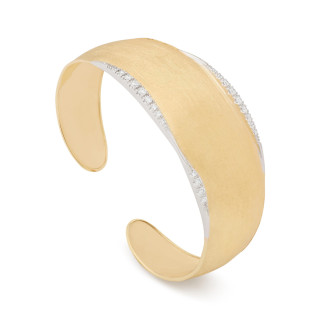 Gelbgold, Armschmuck, Marco Bicego Lunaria Diamonds Armreif, Ref: SB125 B YW