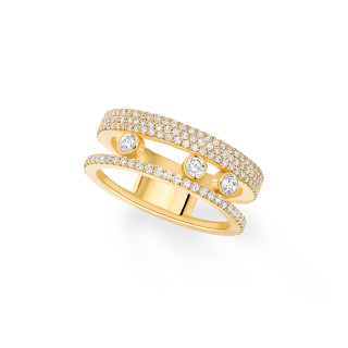 Gelbgold, Ringe, Messika Move Romane Pavé Ring, Ref: 07128-YG