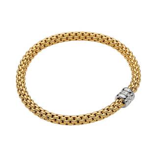 Gelbgold, Armschmuck, FOPE Solo Flex'it Armband, Ref: 62106BX_BB_G_BBB_0XS