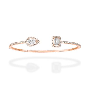 Armschmuck, Roségold, Messika My Twin Toi & Moi Skinny Armreif