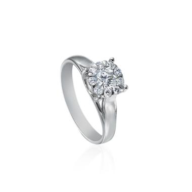 Ringe, Weißgold, Heinz Mayer Solitage® Ringe