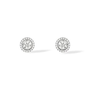 Ohrringe, Weißgold, Messika Joy Round Diamonds Ohrringe