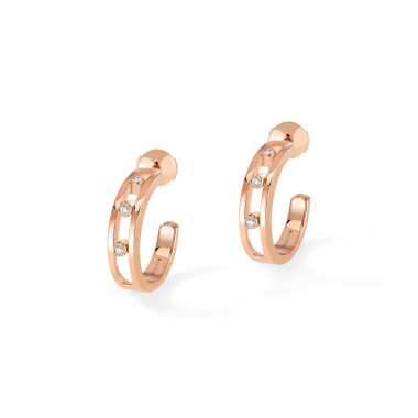         Roségold, Ohrringe, Messika Move Classique Hoop Ohrringe