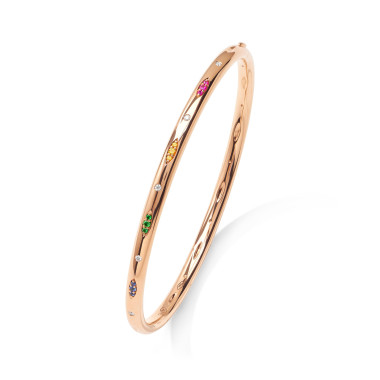         Roségold, Armschmuck, Tamara Comolli SIGNATURE Armspange mit Pavé 'Candy'