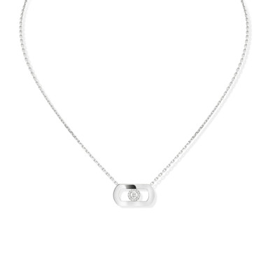         Weißgold, Halsschmuck, Messika So Move Diamantkette