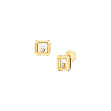 Gelbgold, Ohrringe, Chopard Happy Diamonds Icons Ohrstecker