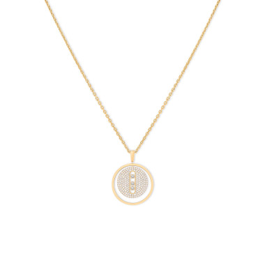         Gelbgold, Halsschmuck, Messika Lucky Move MM Pavé Collier