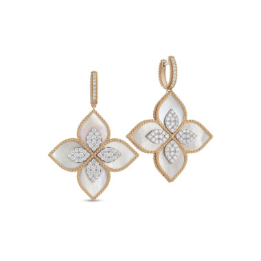 Ohrringe, Roségold, Roberto Coin Princess Flower Ohrringe