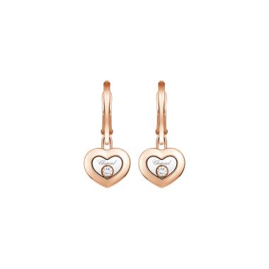 Ohrringe, Roségold, Chopard Happy Diamonds Ohrhänger