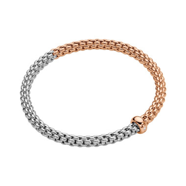         Roségold &amp; Weißgold, Armschmuck, FOPE Solo Flex'it Armband