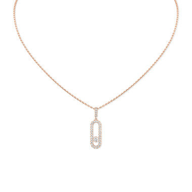         Roségold, Halsschmuck, Messika Move Uno GM Kette 