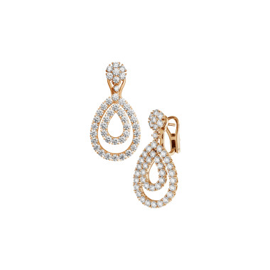 Ohrringe, Roségold, Chopard L'Heure du Diamant Ohrhänger