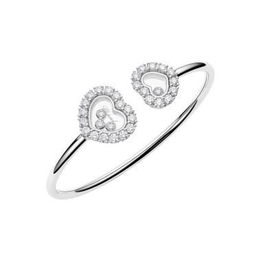Armschmuck, Weißgold, Chopard Happy Diamonds Icons Joaillerie Armreif