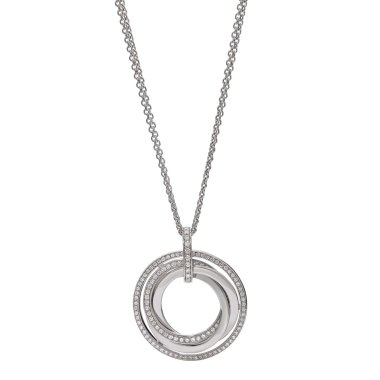 Halsschmuck, Weißgold, Hans D. Krieger Anhänger mit Kette