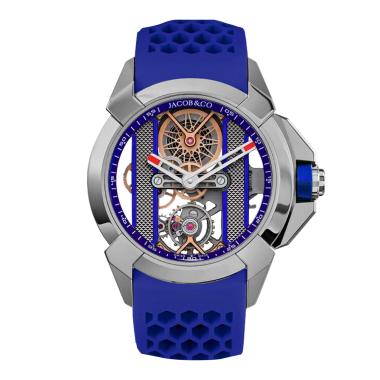 Herrenuhr, Handaufzug, Jacob&Co EPIC X STEEL BLUE 44MM