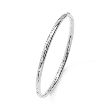         Weißgold, Armschmuck, Tamara Comolli SIGNATURE Armreif mit Diamant-Pavé