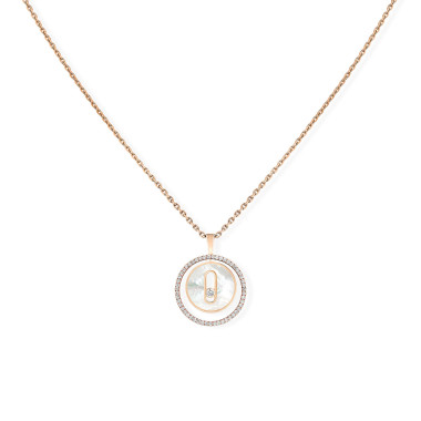         Roségold, Halsschmuck, Messika Lucky Move Kette KM Perlmutt