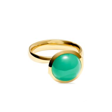 Ringe, Gelbgold, Tamara Comolli BOUTON Ring large Chrysoprase