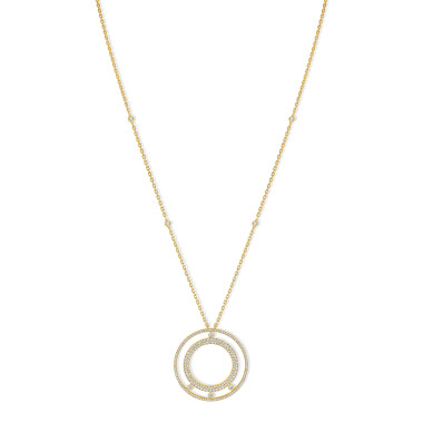         Gelbgold, Halsschmuck, Messika Lange Move Romane Halskette