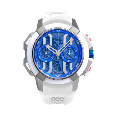 Handaufzug, Herrenuhr, Jacob&Co EPIC X CHRONO TITANIUM - BLUE 44MM