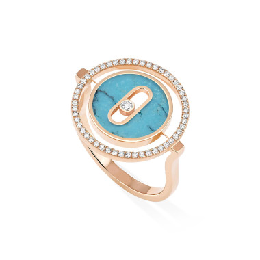         Roségold, Ringe, Messika Lucky Move Ring KM Türkis