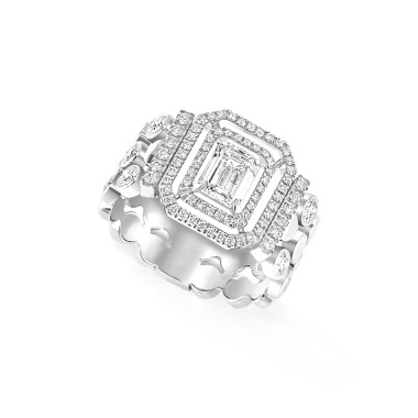         Weißgold, Ringe, Messika D-Vibes mehrreihiger Ring