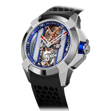 Herrenuhr, Handaufzug, Jacob&Co EPIC X BRIDGES STAINLESS STEEL