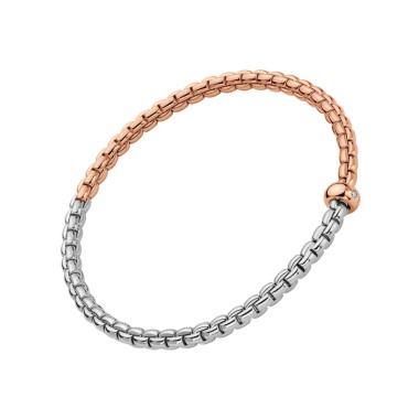         Roségold &amp; Weißgold, Armschmuck, FOPE Eka Flex'it Armband