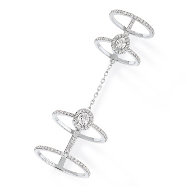         Weißgold, Ringe, Messika Glam'Azone Double Pavée