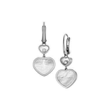 Ohrringe, Weißgold, Chopard Happy Hearts Ohrringe