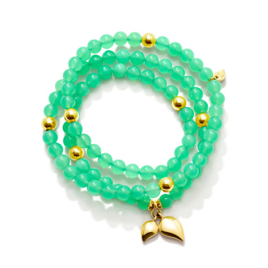         Gelbgold, Armschmuck, Tamara Comolli INDIA Armband mit Chrysoprase Medium