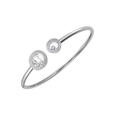 Armschmuck, Weißgold, Chopard Happy Diamonds Icons Armreif