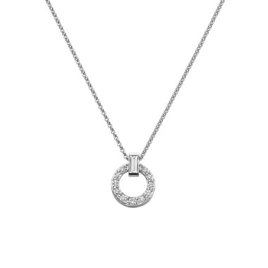 Halsschmuck, Weißgold, Leo Wittwer Panta rhei® Collier