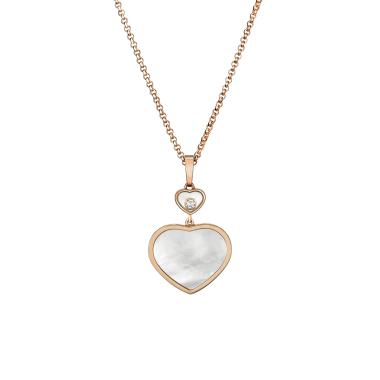 Halsschmuck, Roségold, Chopard Happy Hearts Anhänger