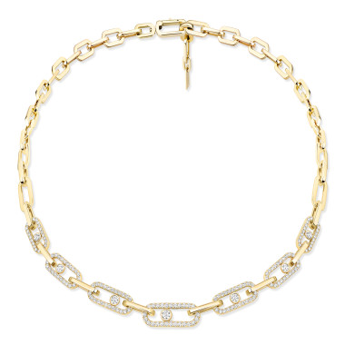         Gelbgold, Halsschmuck, Messika Move Link Halskette