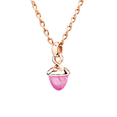         Roségold, Halsschmuck, Tamara Comolli MIKADO Bouquet Fairy Anhänger mit Turmalin