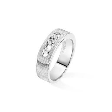 Ringe, Weißgold, Messika Move Noa Ciselé Ring