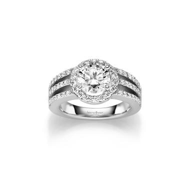 Ringe, Weißgold, Leo Wittwer Candlelight Ring