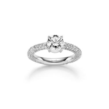 Ringe, Weißgold, Leo Wittwer Candlelight Ring