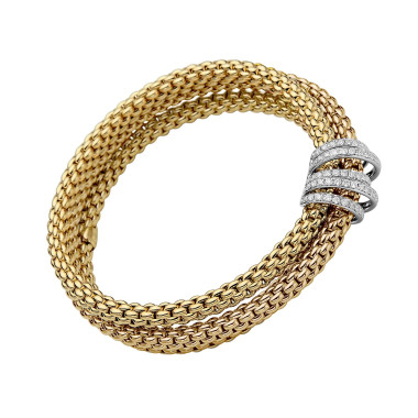         Gelbgold, Armschmuck, FOPE Solo Flex'it Armband