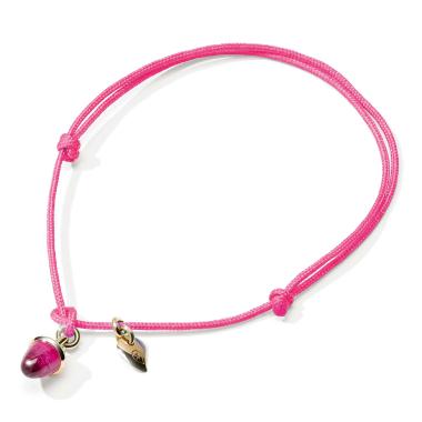 Armschmuck, Nylon, Tamara Comolli myMIKADO Armband rosa Turmalin