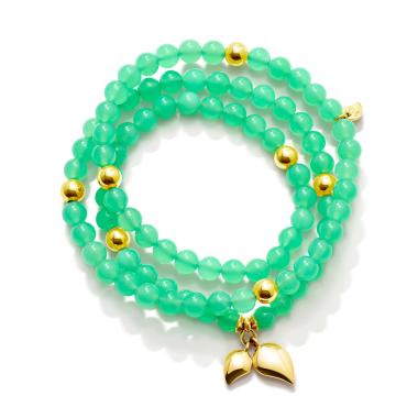 Armschmuck, Gelbgold, Tamara Comolli INDIA Armband medium Chrysoprase