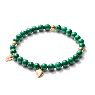         Roségold, Armschmuck, Tamara Comolli INDIA Armband mit Malachite Large