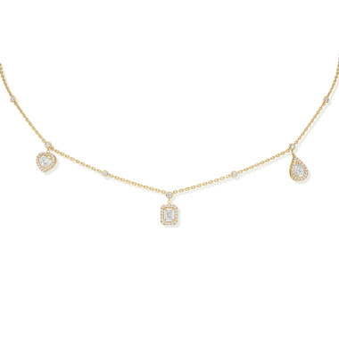         Gelbgold, Halsschmuck, Messika My Twin Halskette
