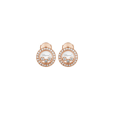         Roségold, Ohrringe, Chopard Happy Diamonds Icons Ohrringe