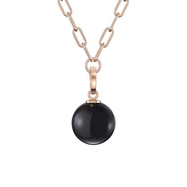 Halsschmuck, Roségold, Chopard Happy Diamonds Planet Anhänger mit Halskette