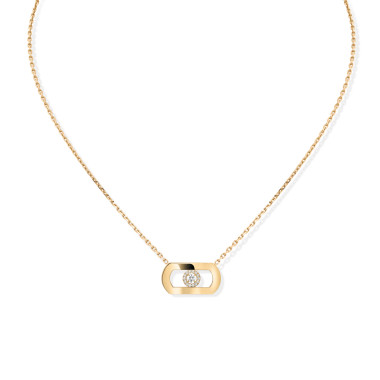         Gelbgold, Halsschmuck, Messika So Move Diamantkette