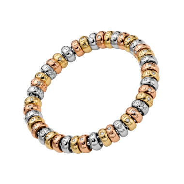         Gelbgold &amp; Roségold &amp; Weißgold, Armschmuck, FOPE Solo Flex'it Armband
