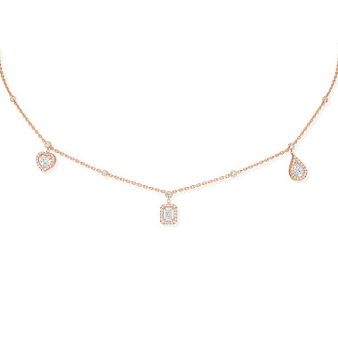         Roségold, Halsschmuck, Messika My Twin Trio Halskette