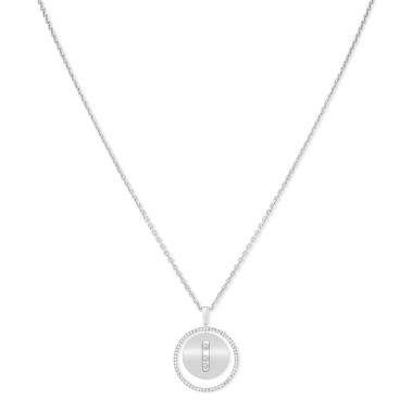 Halsschmuck, Weißgold, Messika Lucky Move MM Collier